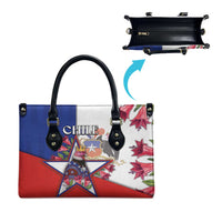 Chile Leather Bag Andean Condor With Chilean Bellflower - Wonder Print Shop