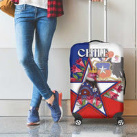 Chile Luggage Cover Andean Condor With Chilean Bellflower - Wonder Print Shop