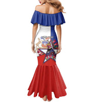 Personalized Chile Mermaid Dress Andean Condor With Chilean Bellflower - Wonder Print Shop