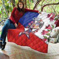 Chile Quilt Andean Condor With Chilean Bellflower - Wonder Print Shop