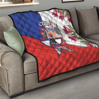 Chile Quilt Andean Condor With Chilean Bellflower - Wonder Print Shop