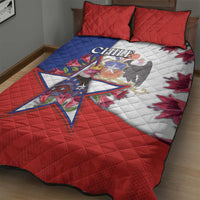 Chile Quilt Bed Set Andean Condor With Chilean Bellflower - Wonder Print Shop