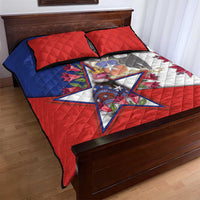 Chile Quilt Bed Set Andean Condor With Chilean Bellflower - Wonder Print Shop