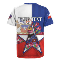 Personalized Chile Rugby Jersey Andean Condor With Chilean Bellflower - Wonder Print Shop