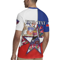 Personalized Chile Rugby Jersey Andean Condor With Chilean Bellflower - Wonder Print Shop