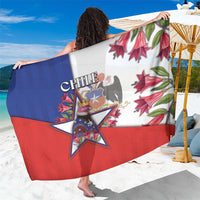 Chile Sarong Andean Condor With Chilean Bellflower - Wonder Print Shop