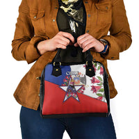 Chile Shoulder Handbag Andean Condor With Chilean Bellflower - Wonder Print Shop