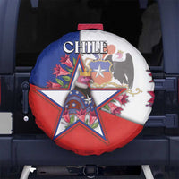 Chile Spare Tire Cover Andean Condor With Chilean Bellflower - Wonder Print Shop