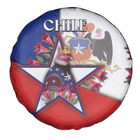 Chile Spare Tire Cover Andean Condor With Chilean Bellflower - Wonder Print Shop