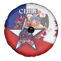 Chile Spare Tire Cover Andean Condor With Chilean Bellflower - Wonder Print Shop