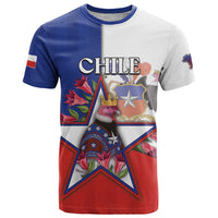 Personalized Chile T Shirt Andean Condor With Chilean Bellflower - Wonder Print Shop