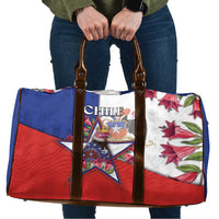 Chile Travel Bag Andean Condor With Chilean Bellflower - Wonder Print Shop