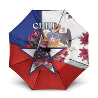 Chile Umbrella Andean Condor With Chilean Bellflower - Wonder Print Shop