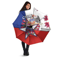 Chile Umbrella Andean Condor With Chilean Bellflower - Wonder Print Shop