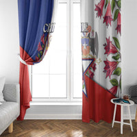 Chile Window Curtain Andean Condor With Chilean Bellflower - Wonder Print Shop