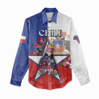 Personalized Chile Women Casual Shirt Andean Condor With Chilean Bellflower - Wonder Print Shop