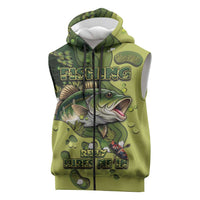 Personalized Fishing Sleeveless Zip Hoodie Reely Lures Me In - Wonder Print Shop