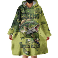Personalized Fishing Wearable Blanket Hoodie Reely Lures Me In - Wonder Print Shop