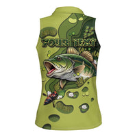 Personalized Fishing Women Sleeveless Polo Shirt Reely Lures Me In - Wonder Print Shop