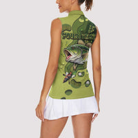 Personalized Fishing Women Sleeveless Polo Shirt Reely Lures Me In - Wonder Print Shop