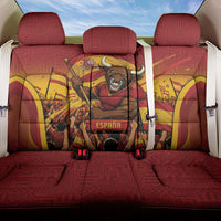 Spain Football Back Car Seat Cover Raging Bull Golden Trophy Fans Banner
