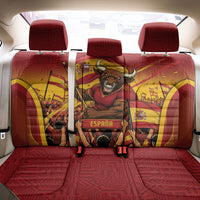 Spain Football Back Car Seat Cover Raging Bull Golden Trophy Fans Banner
