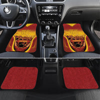 Custom Spain Football Car Mats Raging Bull Golden Trophy Fans Banner