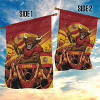 Spain Football Garden Flag Raging Bull Golden Trophy Fans Banner