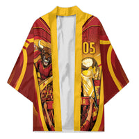 Custom Spain Football Kimono Raging Bull Golden Trophy Fans Banner
