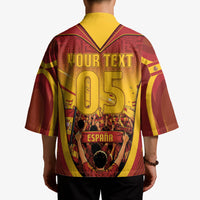 Custom Spain Football Kimono Raging Bull Golden Trophy Fans Banner