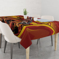 Spain Football Tablecloth Raging Bull Golden Trophy Fans Banner
