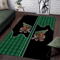 Western Yoke Area Rug Bigfoot Xmas Cowboy Style - Wonder Print Shop