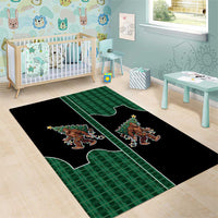 Western Yoke Area Rug Bigfoot Xmas Cowboy Style - Wonder Print Shop