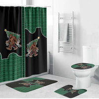 Western Yoke Bathroom Set Bigfoot Xmas Cowboy Style - Wonder Print Shop