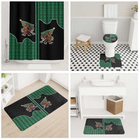 Western Yoke Bathroom Set Bigfoot Xmas Cowboy Style - Wonder Print Shop