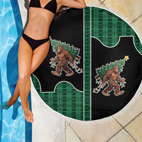 Western Yoke Beach Blanket Bigfoot Xmas Cowboy Style - Wonder Print Shop