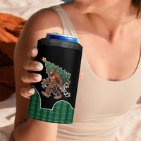 Western Yoke 4 in 1 Can Cooler Tumbler Bigfoot Xmas Cowboy Style - Wonder Print Shop