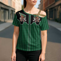 Western Yoke Cross Shoulder Shirt Bigfoot Xmas Cowboy Style - Wonder Print Shop