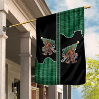 Western Yoke Garden Flag Bigfoot Xmas Cowboy Style - Wonder Print Shop