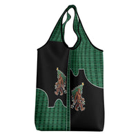 Western Yoke Grocery Bag Bigfoot Xmas Cowboy Style - Wonder Print Shop