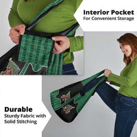 Western Yoke Grocery Bag Bigfoot Xmas Cowboy Style - Wonder Print Shop