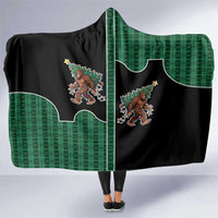 Western Yoke Hooded Blanket Bigfoot Xmas Cowboy Style - Wonder Print Shop
