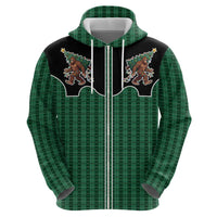 Western Yoke Hoodie Bigfoot Xmas Cowboy Style - Wonder Print Shop