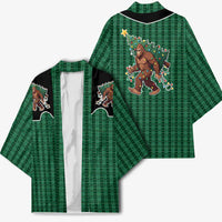 Western Yoke Kimono Bigfoot Xmas Cowboy Style - Wonder Print Shop
