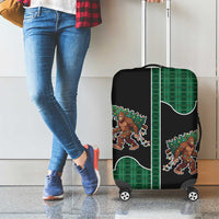 Western Yoke Luggage Cover Bigfoot Xmas Cowboy Style - Wonder Print Shop