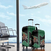 Western Yoke Luggage Cover Bigfoot Xmas Cowboy Style - Wonder Print Shop