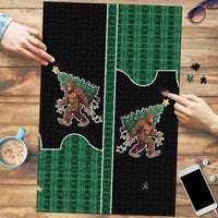 Western Yoke Puzzle Bigfoot Xmas Cowboy Style - Wonder Print Shop