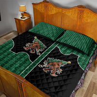 Western Yoke Quilt Bed Set Bigfoot Xmas Cowboy Style - Wonder Print Shop