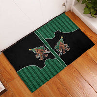 Western Yoke Rubber Doormat Bigfoot Xmas Cowboy Style - Wonder Print Shop