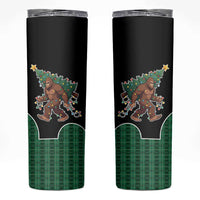 Western Yoke Skinny Tumbler Bigfoot Xmas Cowboy Style - Wonder Print Shop